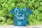 Scrub Life Blue Glitter Badge Reel