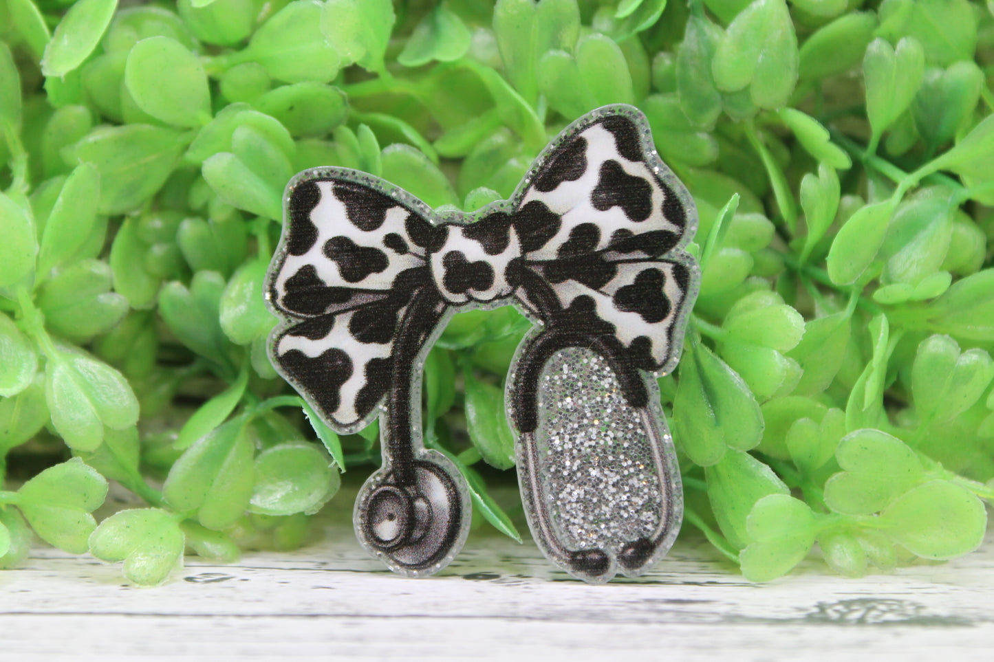 Cow Bow Stethoscope Badge Reel