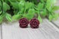 Merlot Stud Earrings