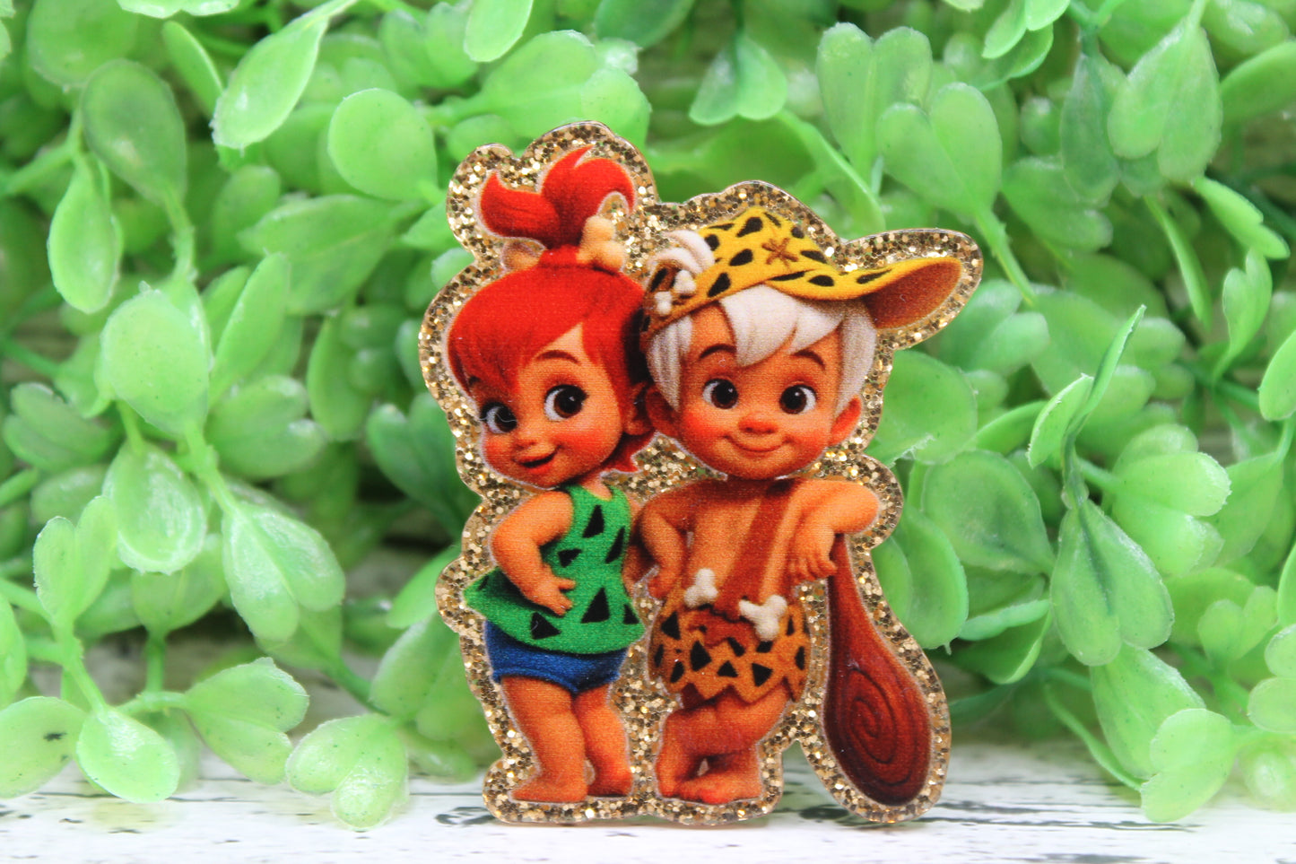 Pebbles & Bam Bam Badge Reel