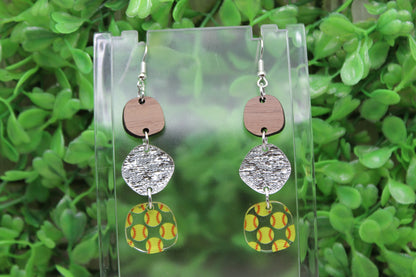 Softball Trio Dangle Earrings