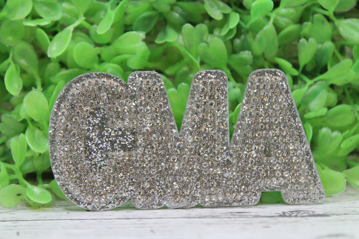 CMA Silver Rhinestone Badge Reel {Large}