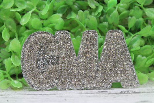 CMA Silver Rhinestone Badge Reel {Large}