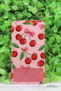 Cherries on Pink Badge Buddy - BLANK