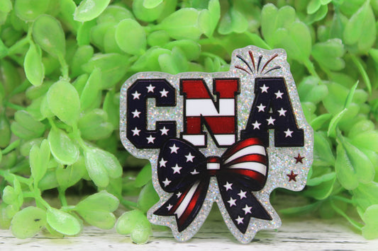 Patriotic CNA Bow Badge Reel