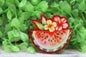 Floral Watermelon Badge Reel