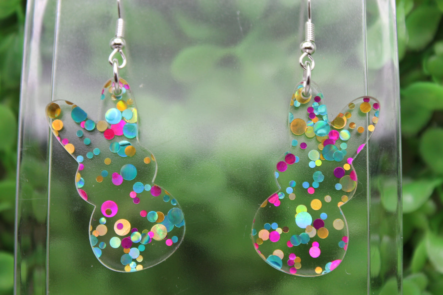 Party Dot Confetti Easter Peeps • Dangle Earrings