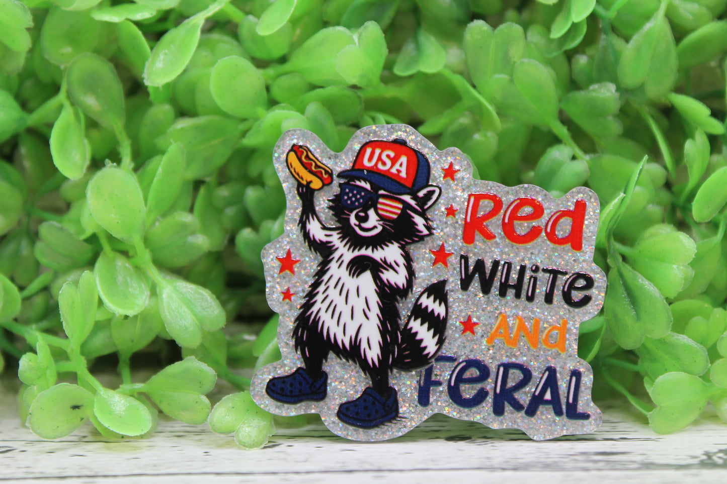 Red White and Feral Badge Reel