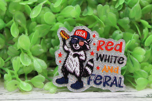 Red White and Feral Badge Reel