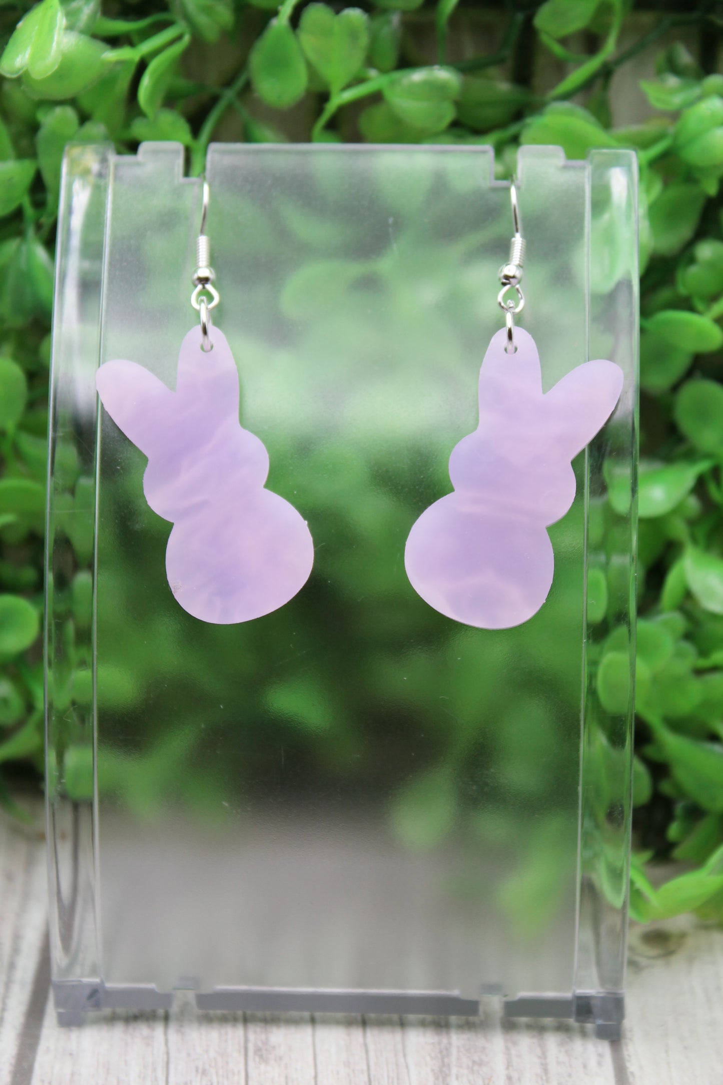 Purple Marble Easter Peeps • Dangle Earrings