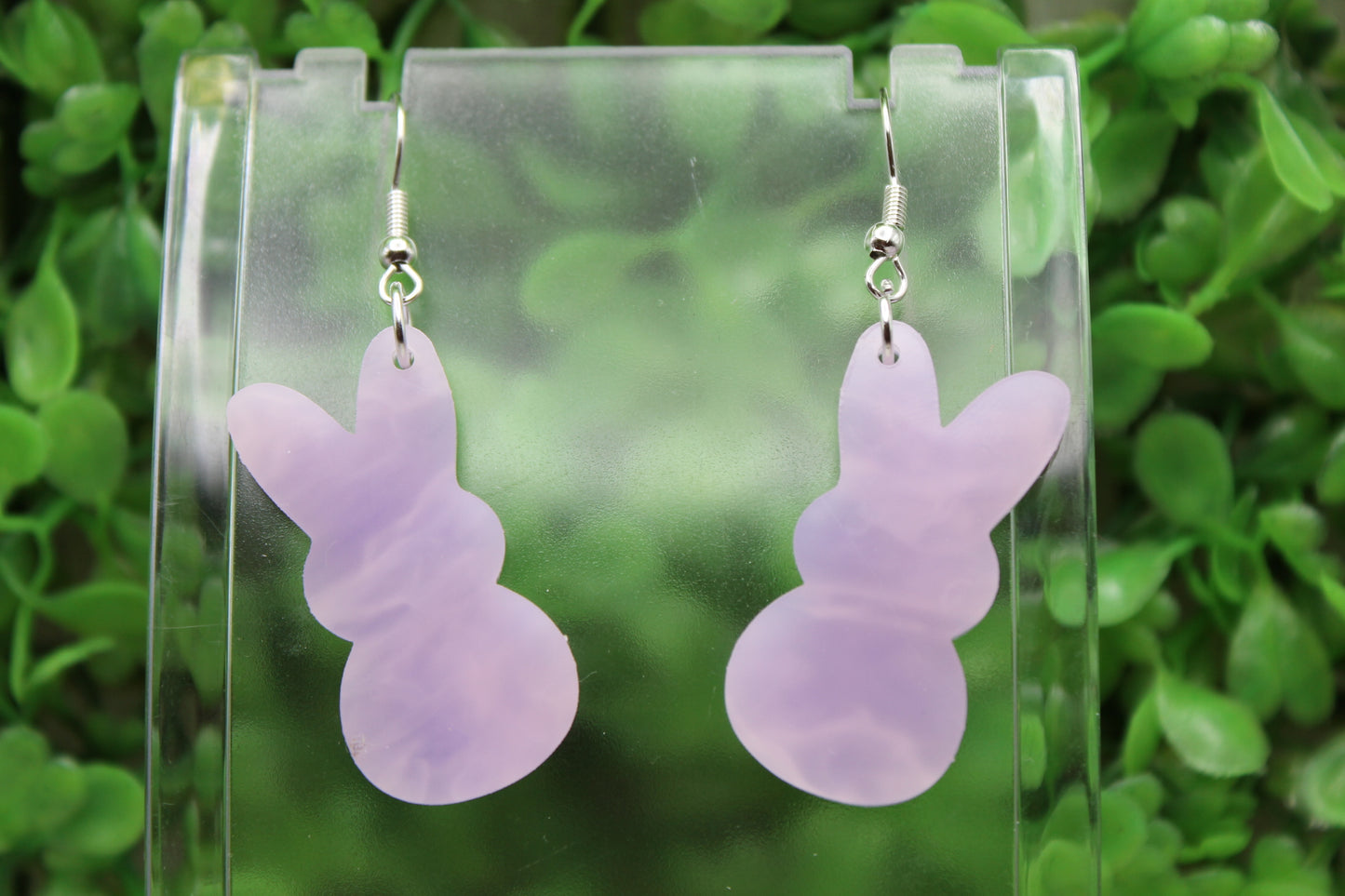 Purple Marble Easter Peeps • Dangle Earrings