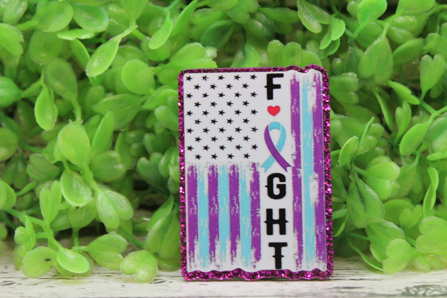 FIGHT Flag Suicide Awareness Badge Reel