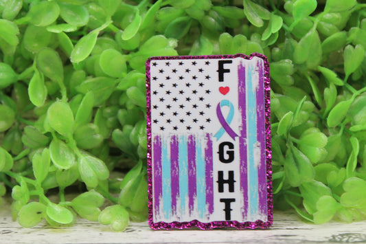 FIGHT Flag Suicide Awareness Badge Reel