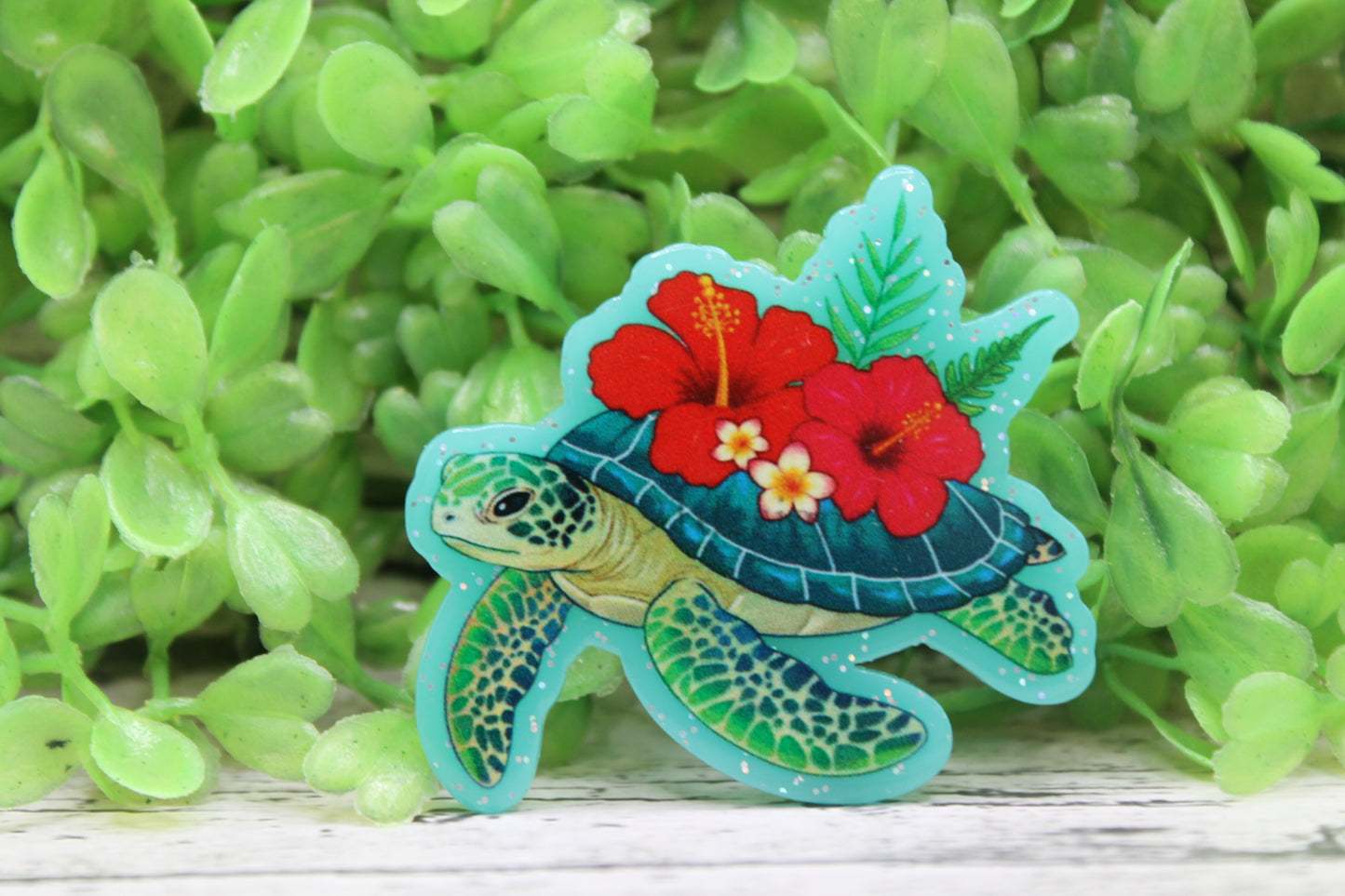 Tropical Turtle Badge Reel