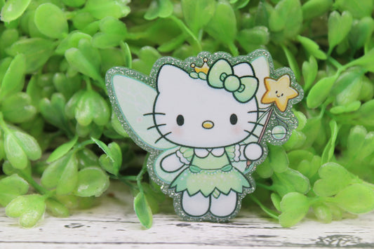 Fairy Cat Badge Reel