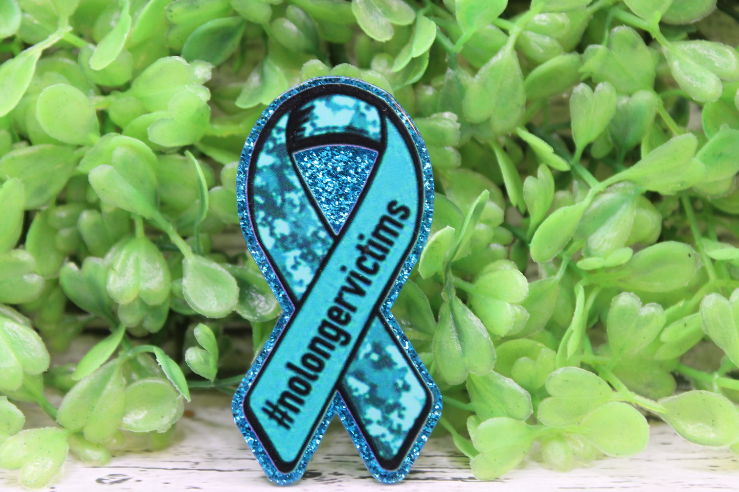 Domestic Violence and Abuse Awareness Ribbon Badge Reel