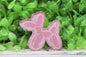Pink Balloon Dog Badge Reel