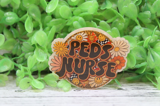 PEDS NURSE Retro Badge Reel