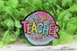 TEACHER Circle Badge Reel