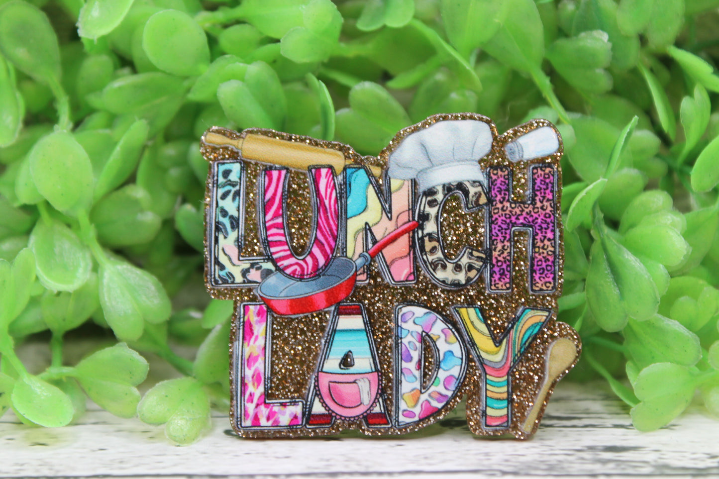 LUNCH LADY Badge Reel