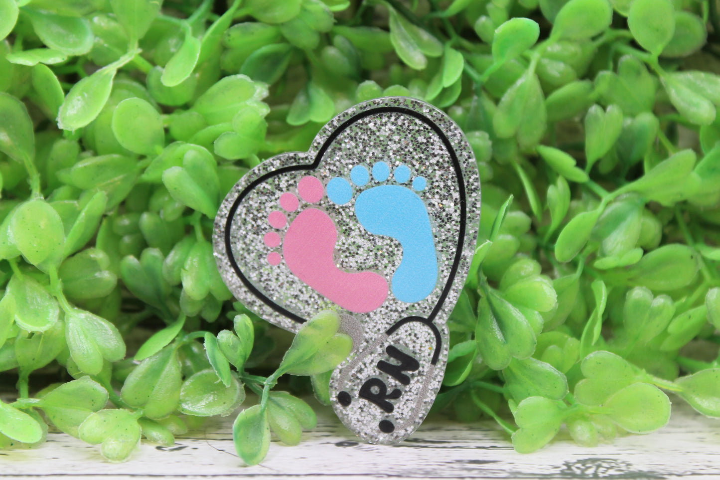 Baby Feet RN Stethoscope Badge Reel