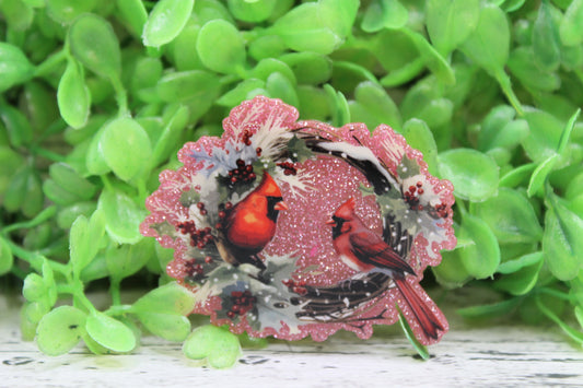 Cardinal Wreath Badge Reel