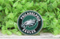 Eagles Football Circle Silver Badge Reel