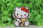 Cat with Teddy Bear Badge Reel