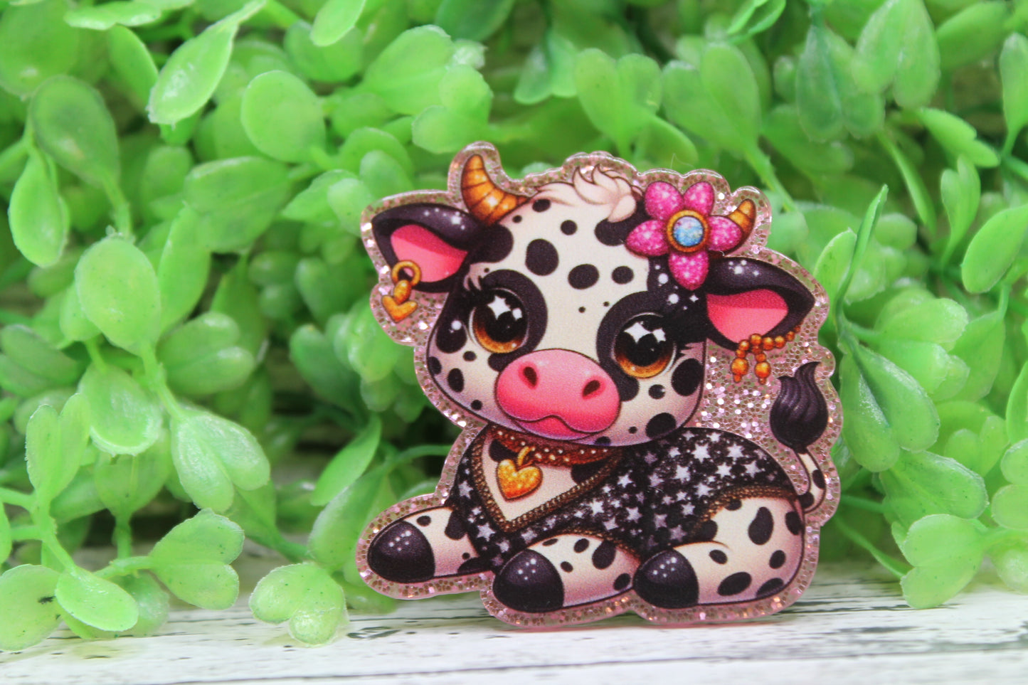 Cute Cow Badge Reel