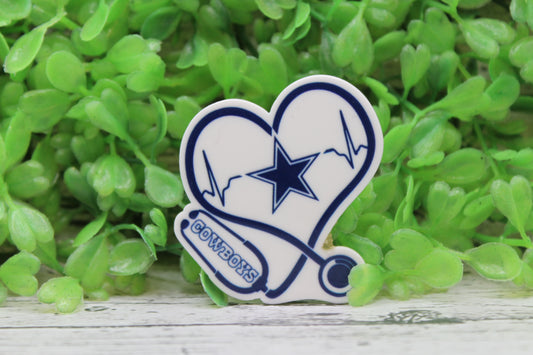 Dallas Cowboys Nurse Stethoscope Badge Reel