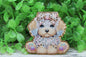 Cute Dog with Bow Badge Reel