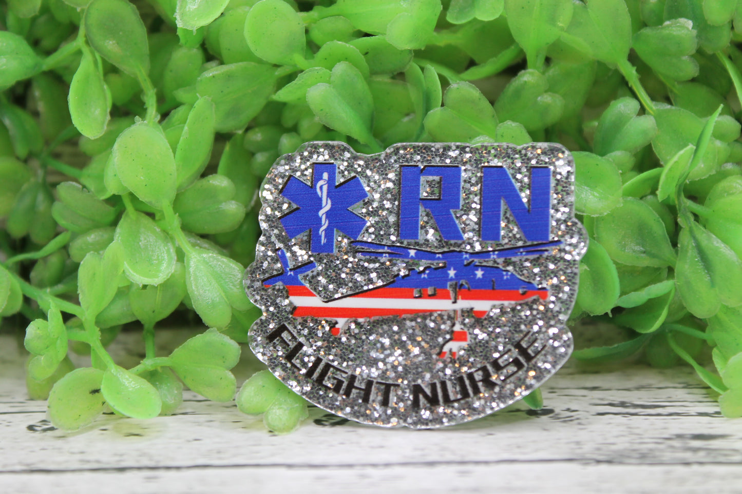 RN Flight Nurse Badge Reel