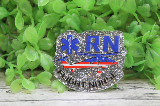 RN Flight Nurse Badge Reel