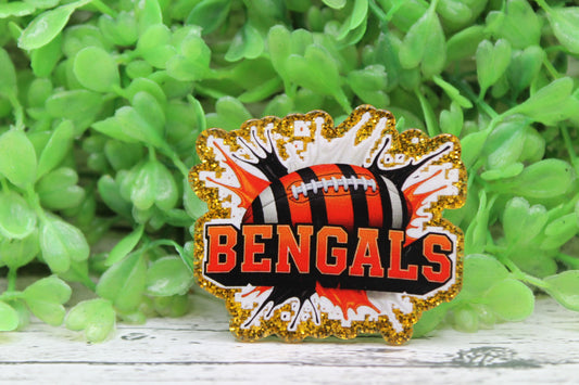 Bengals Football Splatter Badge Reel