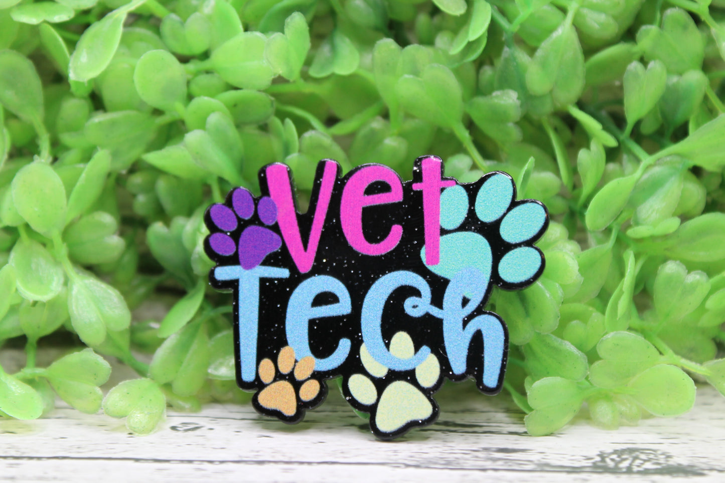 Vet Tech Colorful Badge Reel