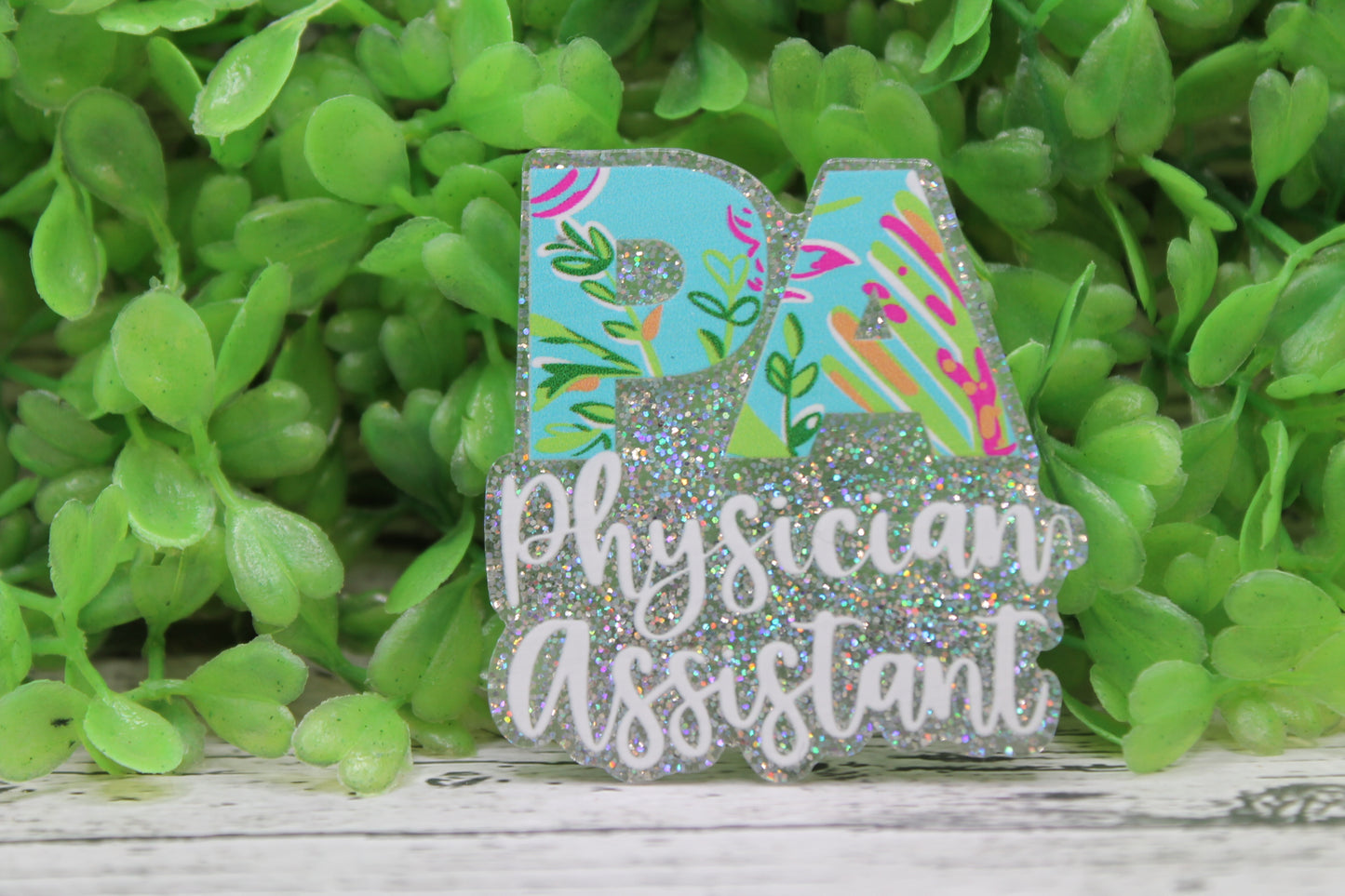 PA - Physician Assistant Tropical Badge Reel