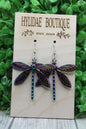 Rainbow Dragonflies Dangle Earrings