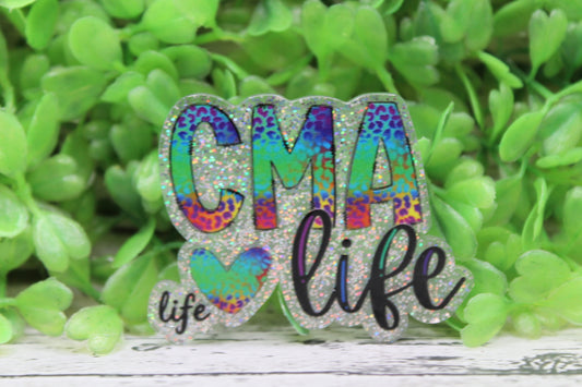 CMA Life Colorful Leopard Badge Reel