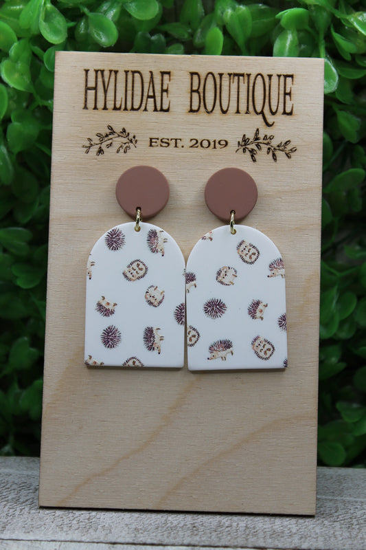 Hedgehog Arch Dangle Earrings