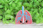 Pink Glitter Lungs Badge Reel