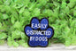 Easily Distracted By Dogs Paw Print Badge Reel