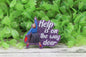Help is on the Way Dear Purple Glitter Badge Reel