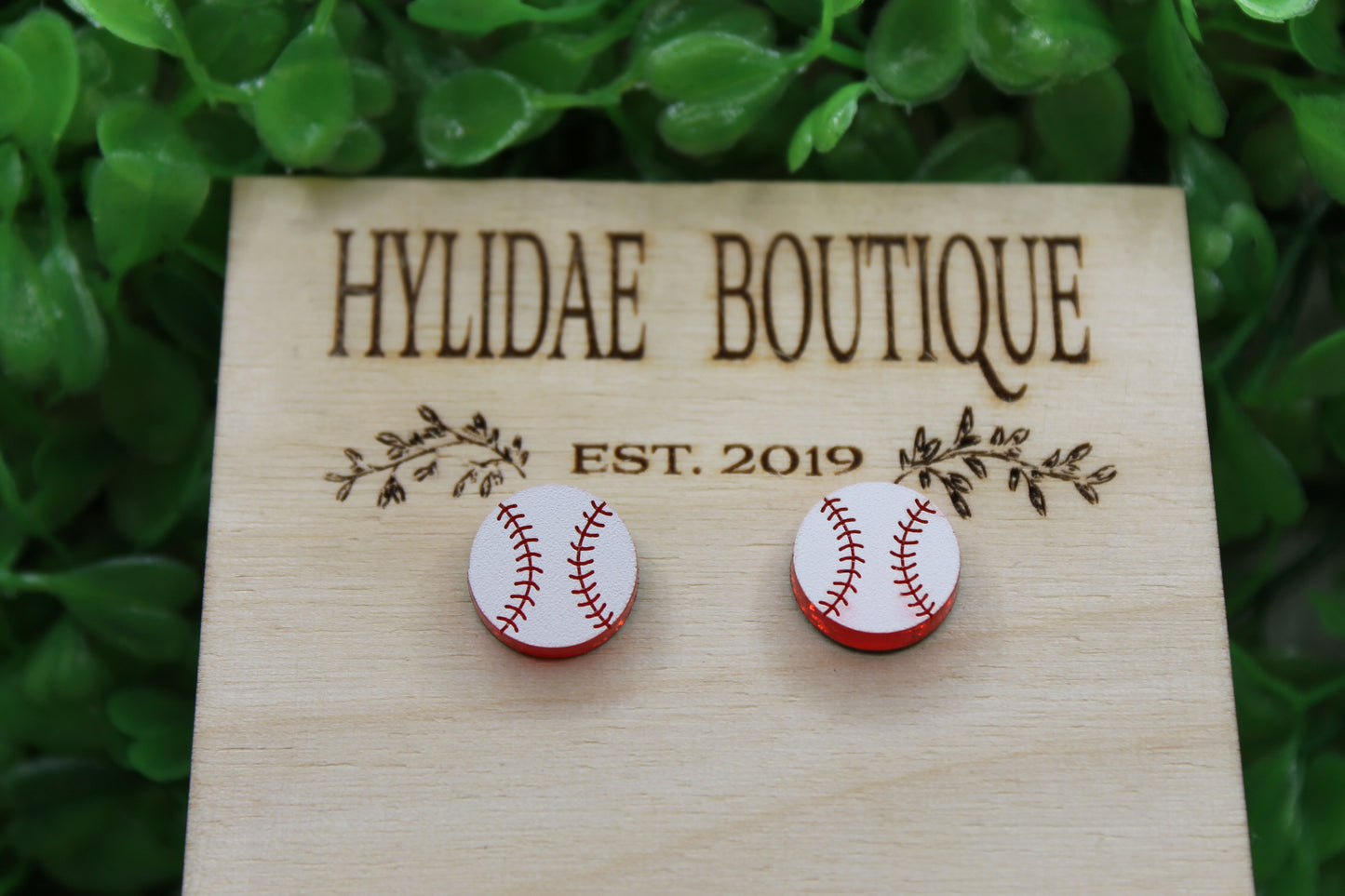 Baseball Stud Earrings