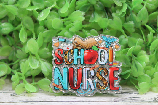 School Nurse Badge Reel