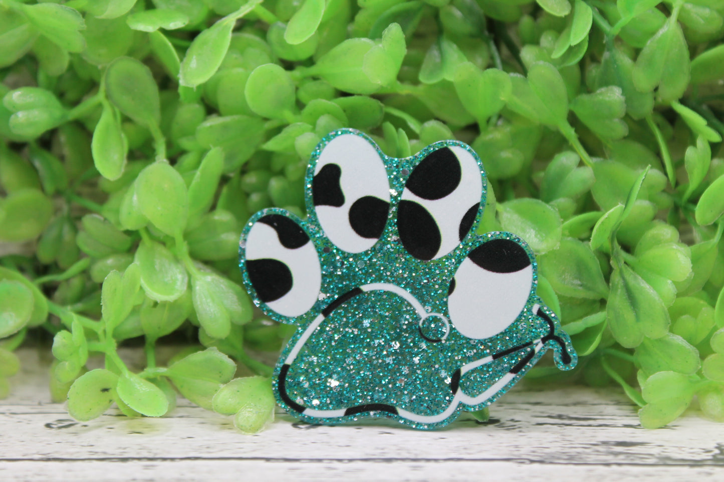 Paw Print with Stethoscope Badge Reel