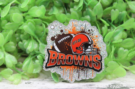 Let's Go Browns Football Badge Reel