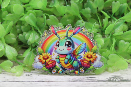 Rainbow Bug Badge Reel