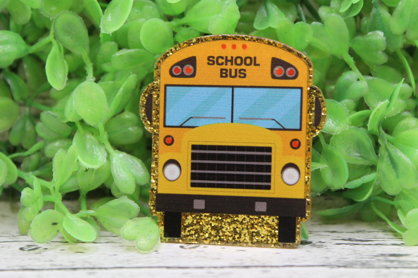School Bus Badge Reel