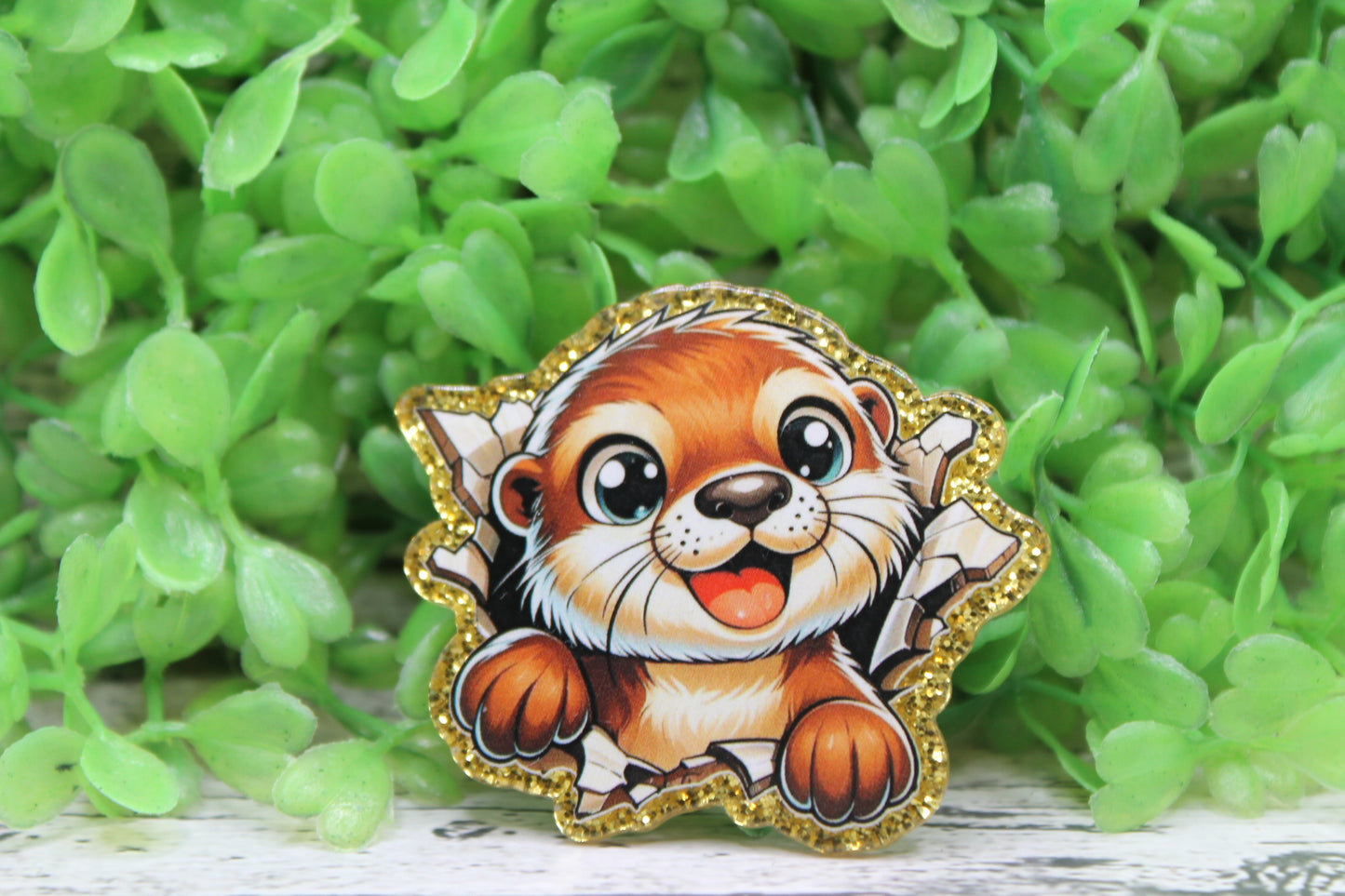 Cute Otter Badge Reel