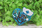 LPN Blue Confetti Heart Badge Reel